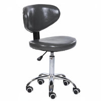 Rolling Caster casters Adjustable supportless Stool with supportrest Task Chair 360-Degree rotate Movable Furniture space-saving Design for Office Workers Artists, Professionals, Salon, Clinic, Spa, Workshop