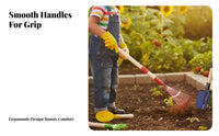 6 Pieces Kids Gardening Tool Set Long-Lasting Construction Kids' Gardening Tools Children's Yard Tool Kit Sturdy Wooden Handles