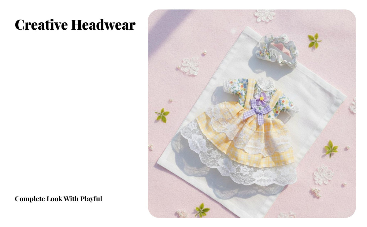30cm Doll Dress Cute Design 1/6 Scale Doll Clothes Layered Skirt for BJD Hobbyists