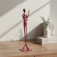 Reading Woman Statue Modern Reading Thinker Statue Artistic Woman Sculpture for Desk