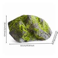 Faux Lichen Rock Natural-Looking Lichen-Covered Rock Artificial Mossy Stone Realistic Indoor for Photographers
