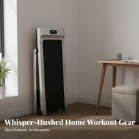 Foldable Treadmill Space Saving Portable Electric Treadmill Silent Home Running Machine for Apartment, Office