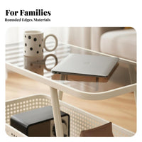 Mobile Design 2-Tier Rolling End Table Multi-Functional 2-Tier Rolling wagon adjustable Serving Trolley Space-Saving for homeowners, Apartment Dwellers, Office Workers, Living Room, Bedroom, Small areas, Reception Area