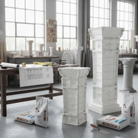 Easy Demolding Roman Column Mold Reusable Balcony Railing Mold Long-Lasting Concrete Pillar Form High-Strength Material for Builders, Contractors, DIY Enthusiasts, Villa Decoration, Outdoor, Garden, Patio