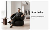Light Luxury Modern Single Lounger Retro Aesthetic Lounge Chair designer-inspired Upholstered Armchair Comfortable paddinging for Boutique Owners, Interior Designers, Balcony, Clothing shop, perusing corner, Reception Area