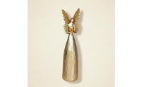 Nordic Design Golden Angel Statue Light Luxury Resin Angel Figurine Elegant Design Home Decoration Delicate Details for Christians, Collectors, Entrance Hall, Desktop, Shop Window, Office