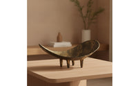 C-Shaped Fruit Bowl Vintage Bowl with Legs Decorative Tabletop Ornament for Collectors, Dining Table, Living Room