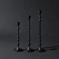 3 Pieces Candlestick Holders with Round Base Tapered Candle Holder with Round Base Modern Taper Candle Holder for Tabletop