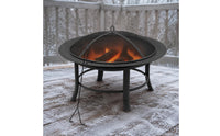 Mesh Ember Guard Screen Round Fire Bowl Grill Rack Metal Fire Bowl Flared Rim
