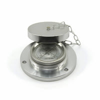 Circular Bubble Level Brushed Silver Round Bubble Level Precision for Cranes