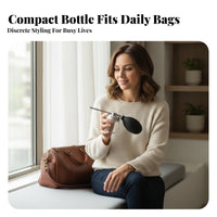 Hair Fiber Applicator Bottle Screw-on Top Hair Building Fiber Applicator Beauty Tool Transparent Silver