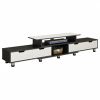 Modern TV Console with Drawers Media Cabinet with Storage Retractable Television Stand Wide Media Console Table Dense Board Material Suitable for Living Room Apartment Home Decoration