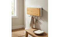 Compact Wall-Mounted Key Organizer Slim Home Storage Space Saving