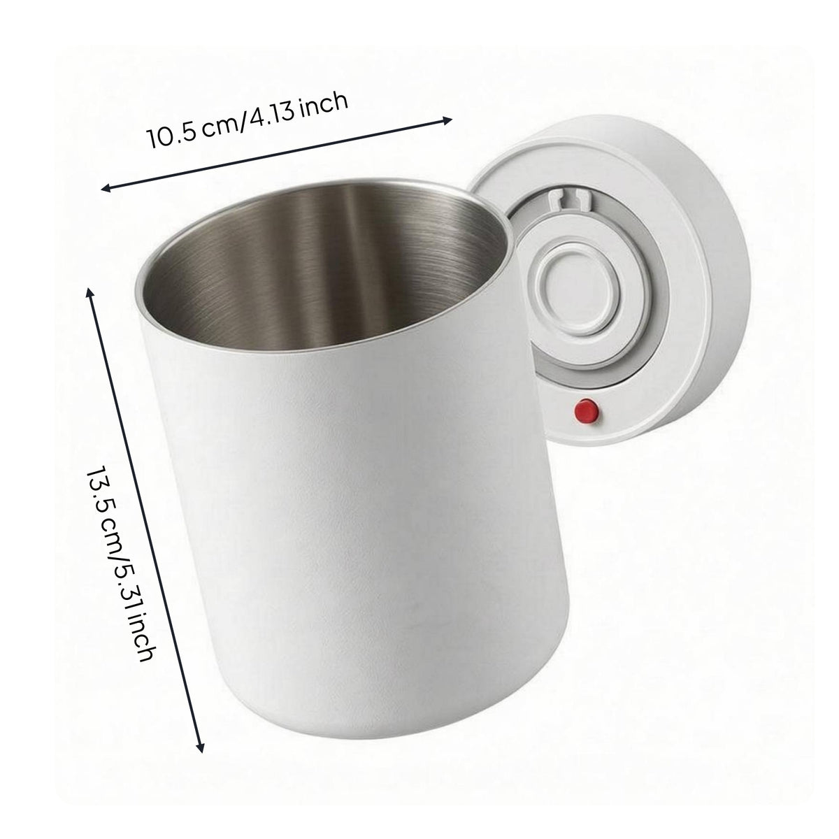 Electric Vacuum Canister Indicator Lights Vacuum Coffee Canister Release Release Mechanism Stainless Steel Coffee Container