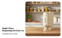 Rice Dispenser Airtight Closure Ed Rice Storage Bin Push Button Grain Dispenser Moisture-Closure Ed Countertop Grain Bin
