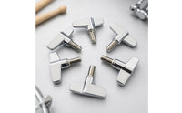 6 Pieces Drum Hardware Screw with Hand-Tightening Screw Drum Rack Wing Nut Resistant for Drummers