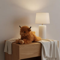 Cute Design Fuzzy Cow Stuffed Creature Soothing Highland Cow Stuffed Toy Birthday Gift for Children