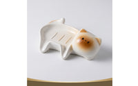 Cute Siamese Cat Soap Dish Adorable Cat Soap Dish Quick-Drying Easy to Clean for Kitchen Sink