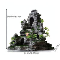 Aquarium Mountain with Plants Safe Mountain Cave Decoration Freshwater