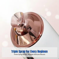 Facial humidifier, Upgraded Nano Spray, Hot & Cold Triple Spray, Deep Hydration, Home Skincare