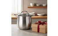 Large Stainless Steel Soup Pot Thickened Construction Stainless Steel Stock Pot Large Stockpot with Lid Even Heat Distribution