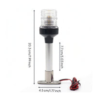 LED Boat Light Wired Boat Light with Metal Base Compact Sleek for Yacht Owners, Navigation, Deck