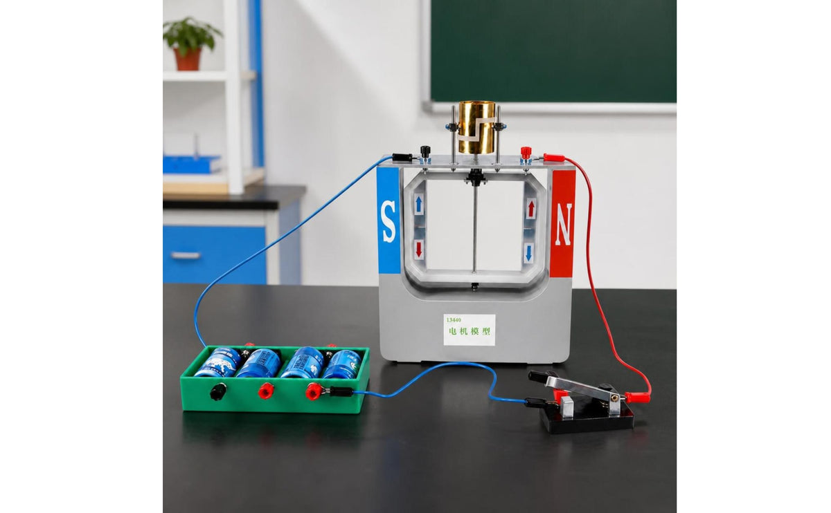 Electric Motor Model Interactive Motor Model with Box Science Physics Teaching Instrument for Teachers
