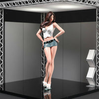 Realistic Design Scale Model Lady Collectible Miniature Female Figure Hand Painted Display Scene Girl Figure