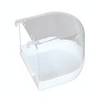 Easy to Clean Parrot Bathing Tub Clip on Design Parrot Bathing Container Transparent Bird Bathing Tub