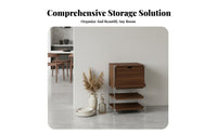 Layered Drawer Cabinet mid-1900smid-1900sera Modern Design Multi-Compartment Cabinet Space-Saving Home Storage for Families, Renters, Kitchen, Entryway, Bedroom