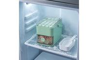 28-Cell Ice Tray Bin Set Single-Layer Ice Storage Box Viewing Window PP Material