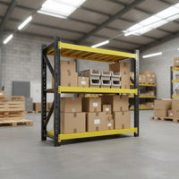 Sturdy Duty Storage Shelf Easy Assembly Multi-Tier Metal Rack for Stockroom