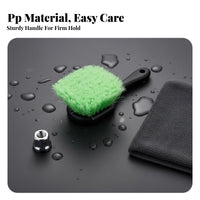 Car Wheel Brush Dense Bristles Wheel Cleaning Brush Versatile Hanging Hole Design