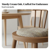 Padded Posterior Wooden Chair Northern European & Design Dining Room Seating Minimalist Look Easy Assembly