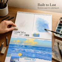 Sketchbook for Artists, A4 Thickened Sketch Pad with Coil Binding, Portable Drawing Book for Students and Professionals