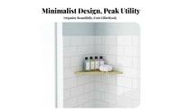2 Pieces Triangular Corner Shelf Pressure Installation Corner Shower Organizer No on Surfaces Surface Rack for Renters, Families, Restroom, Kitchen