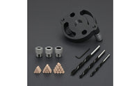 Vertical Drilling Drill Positioning Jig Adjustable Furniture Drill Guide Precision Wood Board Jig Anodized for Woodworkers