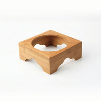 Bamboo Pot Stand Raised Stone Pot Stand Wooden for Dining Table