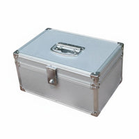 Multi-Functional Aluminum Combination Lock Box Large Capacity Combination Lock Box Sturdy Portable Security Case Sturdy Construction for Office Workers, Small Business Owners, Home, Travel, Workshop, School