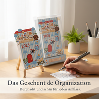 2026 Desktop Easel Calendar Creative Desk Calendar Gift