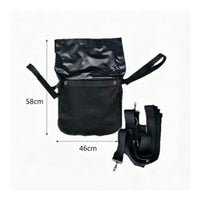 Waterproof Horse Manure Bag Wear-Resistant Horse Droppings Bag Black Saddle Poop Catcher Harness Straps