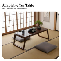 Serene-Inspired Design Japanese brew Table Space-Saving Floor Desk Multi-Functional Indoor Furniture Easy to Clean for Minimalism Lovers, Minimalists, Apartment Dwellers, floor cushion Room, Bay fenestration Area, Small areas, Bedroom