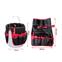 Foldable Hanging Tool Organizer Durable Tool Organizer with Pockets Reinforced Storage Bag Easy Access for Garage, Car Repair