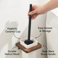 Towel Rack Wall Mounted Walnut Wood, Space Saving Bath Holder for Washroom & Powder Room, Punch Vintage Style, Elegant Light Design for Homeowners