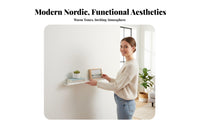 Single-Tier surfacemounted Rack Nordic design surfacemounted Picture Shelf Minimalist Design adaptable Use for Decor hobbyists