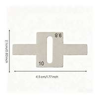Stainless Steel Piano Key Depth Measuring Tool Easy to Use Piano Key Depth Meter Wear-Resistant for Music Workshop