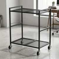 Computer Desktop Stand with Wheels Rolling PC Desktop Stand Computer Holder with Wheels Mobile Furniture Under-Desk for Gamers