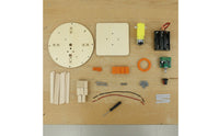 Seismic Simulator Model DIY Assembly Seismic Shaking Table Kit STEAM Education Project Anti-Seismic Test Model for Students, Home School, Classroom