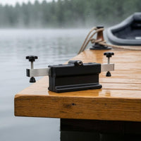 Kayak Propulsion Mount Central Opening Kayak Propulsion Bracket Clamping Bracket Dark Water Sports Gear Silver Metal