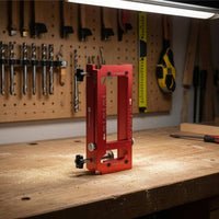 Easy to Use Door Hinge Router Jig Accurate Alignment Hinge Mortising Template Adjustable Mortising Jig Clamp Knobs for Woodworking